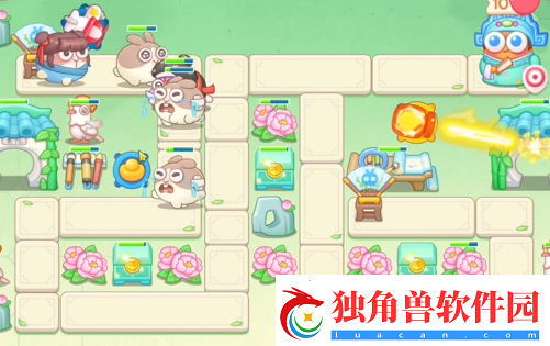 保卫萝卜4梁波波与祝秋秋第一关怎么过