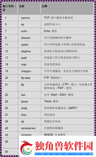 络协议端口号大观园：笑谈数字江湖