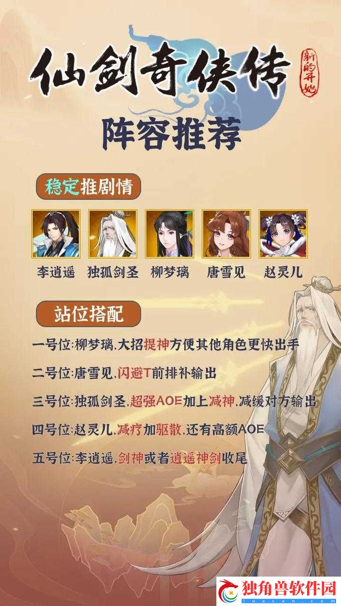 新仙剑奇侠传超强阵容搭配秘籍大揭秘