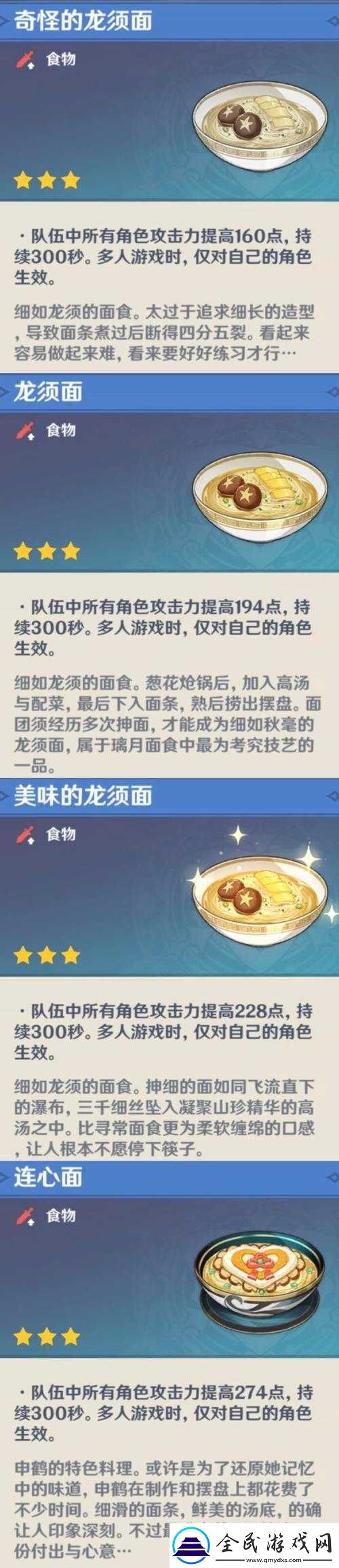 原神美味探索：龙须面食谱配方分享