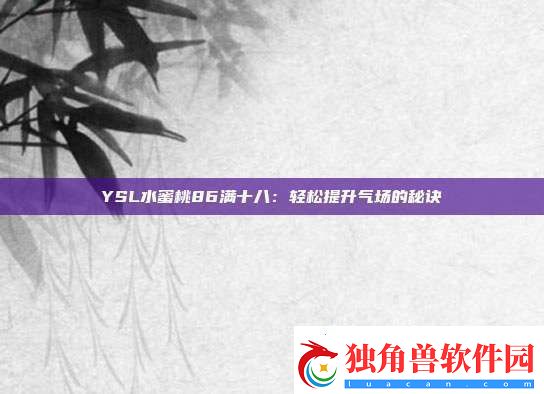 YSL水蜜桃86满十八：轻松提升气场的秘诀