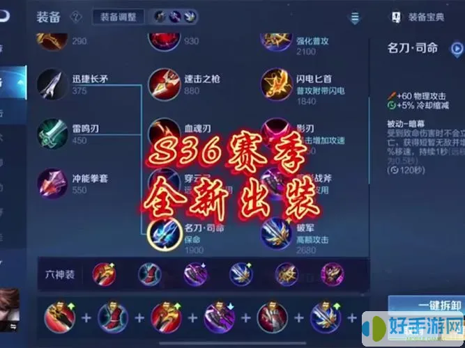 s12皇子打野天赋出装