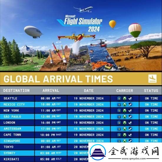 微软模拟飞行2024全球解锁时间公布