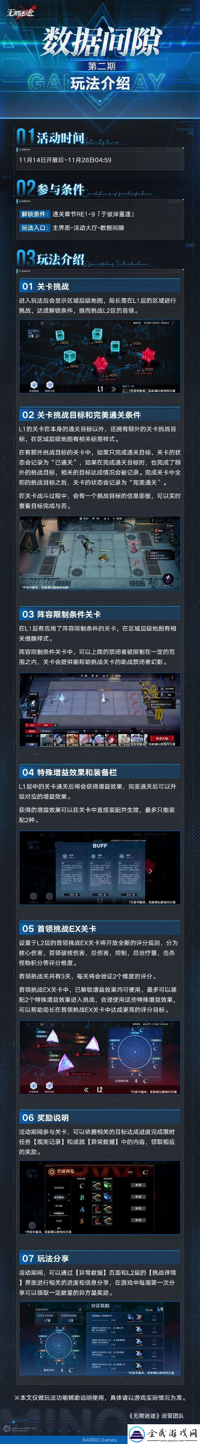 无期迷途数据间隙第二期怎么玩