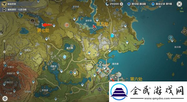 原神璃月钓鱼地点分布图