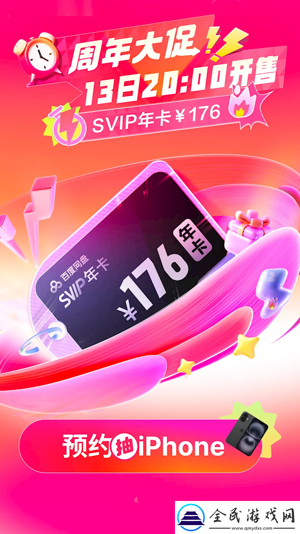 ##-百度网盘12周年庆-SVIP狂欢-176元享4大会员！