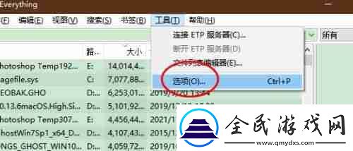 Everything怎么设置NTFS自动移除脱机卷