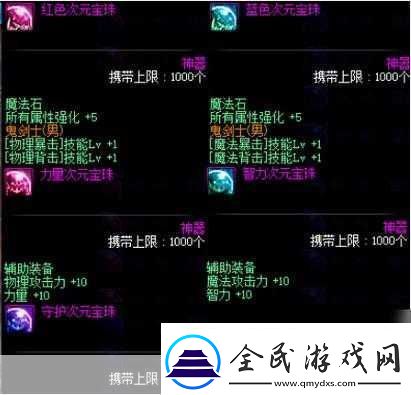 2024年DNF男大枪完美附魔宝珠全解析